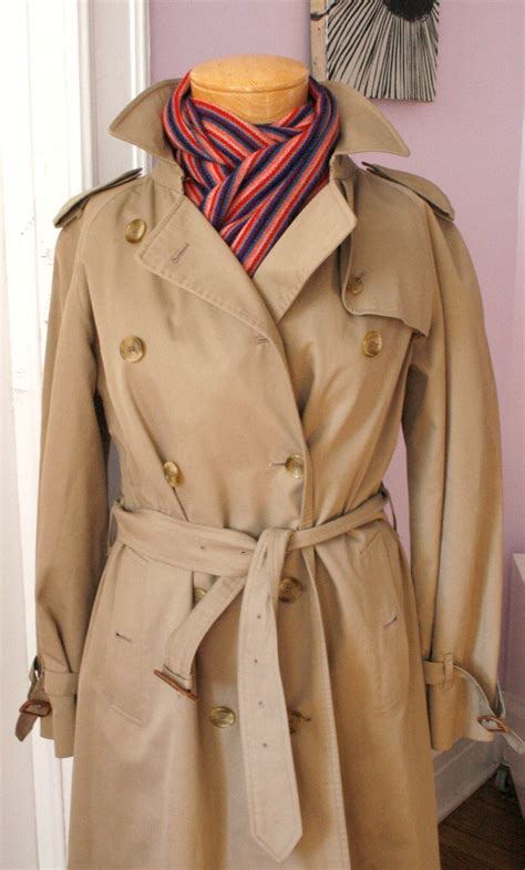 womens vintage burberry trench coat|Burberry trench coat women used.